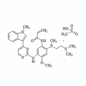 Osimertinib mesylate chemical formula