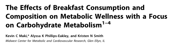 The effects of breakfast