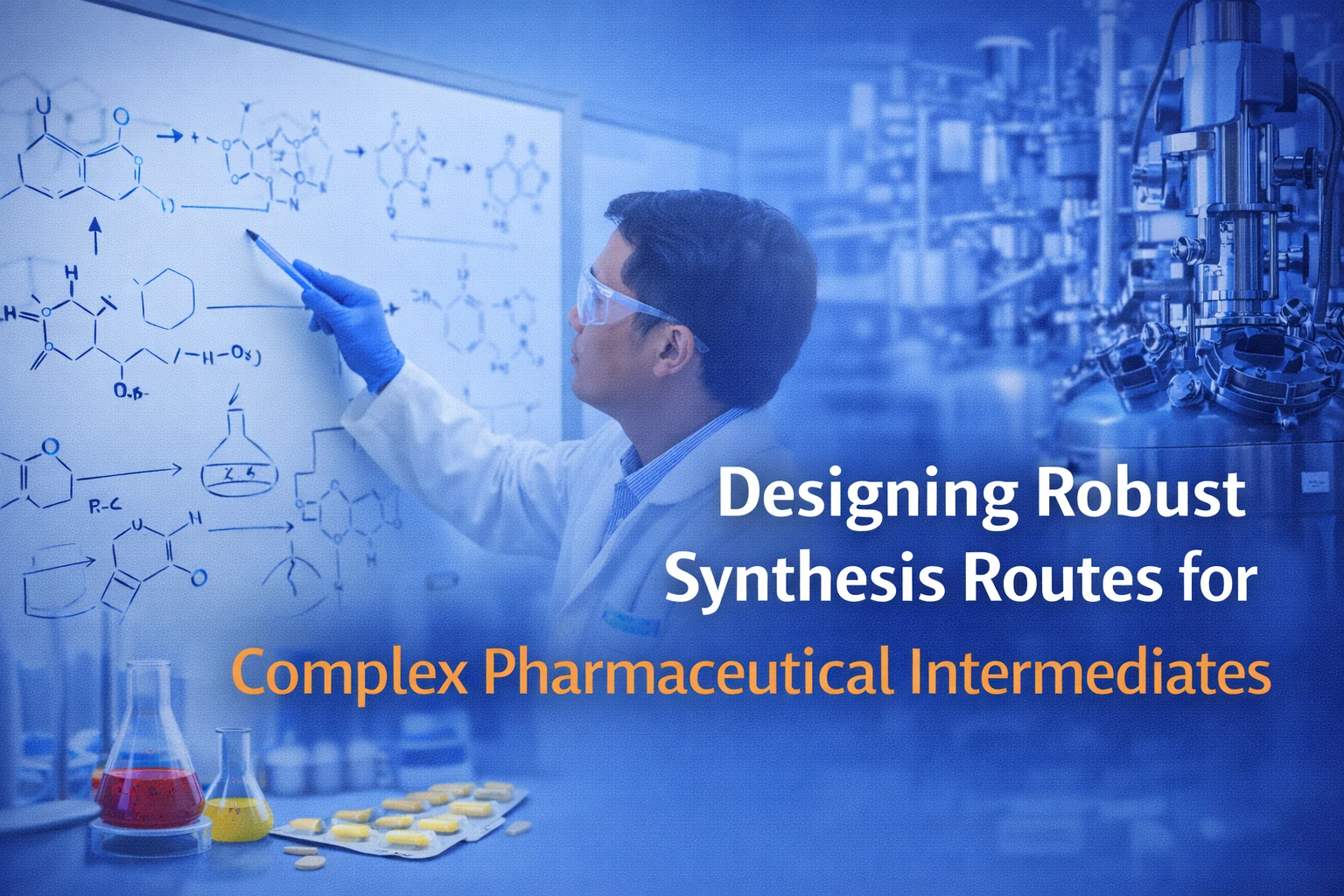 Designing scalable and compliant synthesis routes for complex pharmaceutical intermediates in GMP manufacturing
