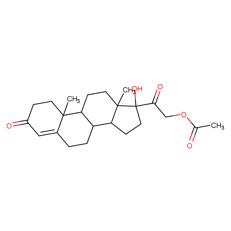 Chemical Structure Formula of Clascoterone Intermediate