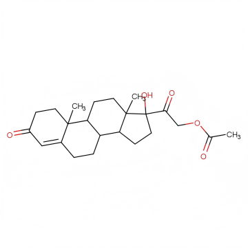 Chemical Structure Formula of Clascoterone Intermediate