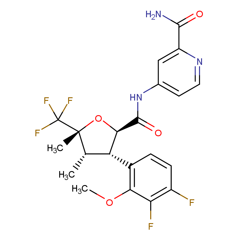 Chemical structural formula of suzetrigine