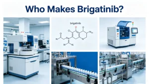 Professional pharmaceutical cover, Brigatinib API manufacturer supply chain guide, oncology drug manufacturing background
