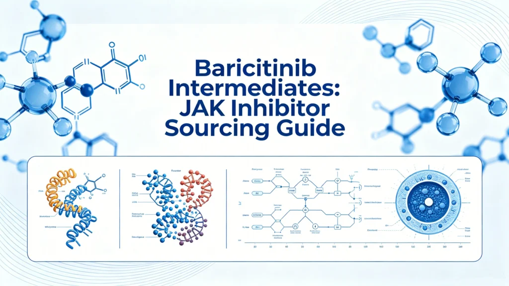 Baricitinib intermediates sourcing guide blog banner, JAK inhibitor raw material procurement, Suzuki coupling quality control & patent cliff supply chain tips for generic pharma buyers