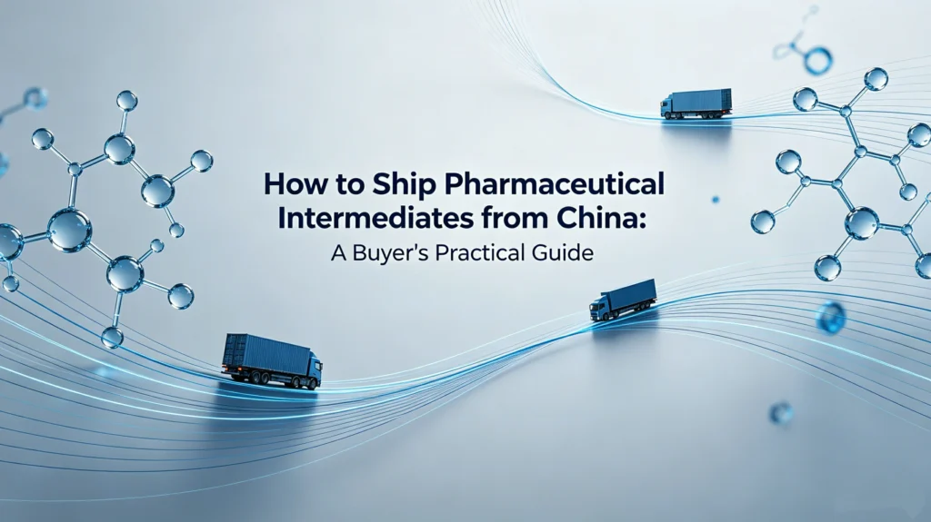 How to Ship Pharmaceutical Intermediates from China practical buyer guide by Tianming Pharma, logistics documentation freight packaging tips for pharma intermediate import